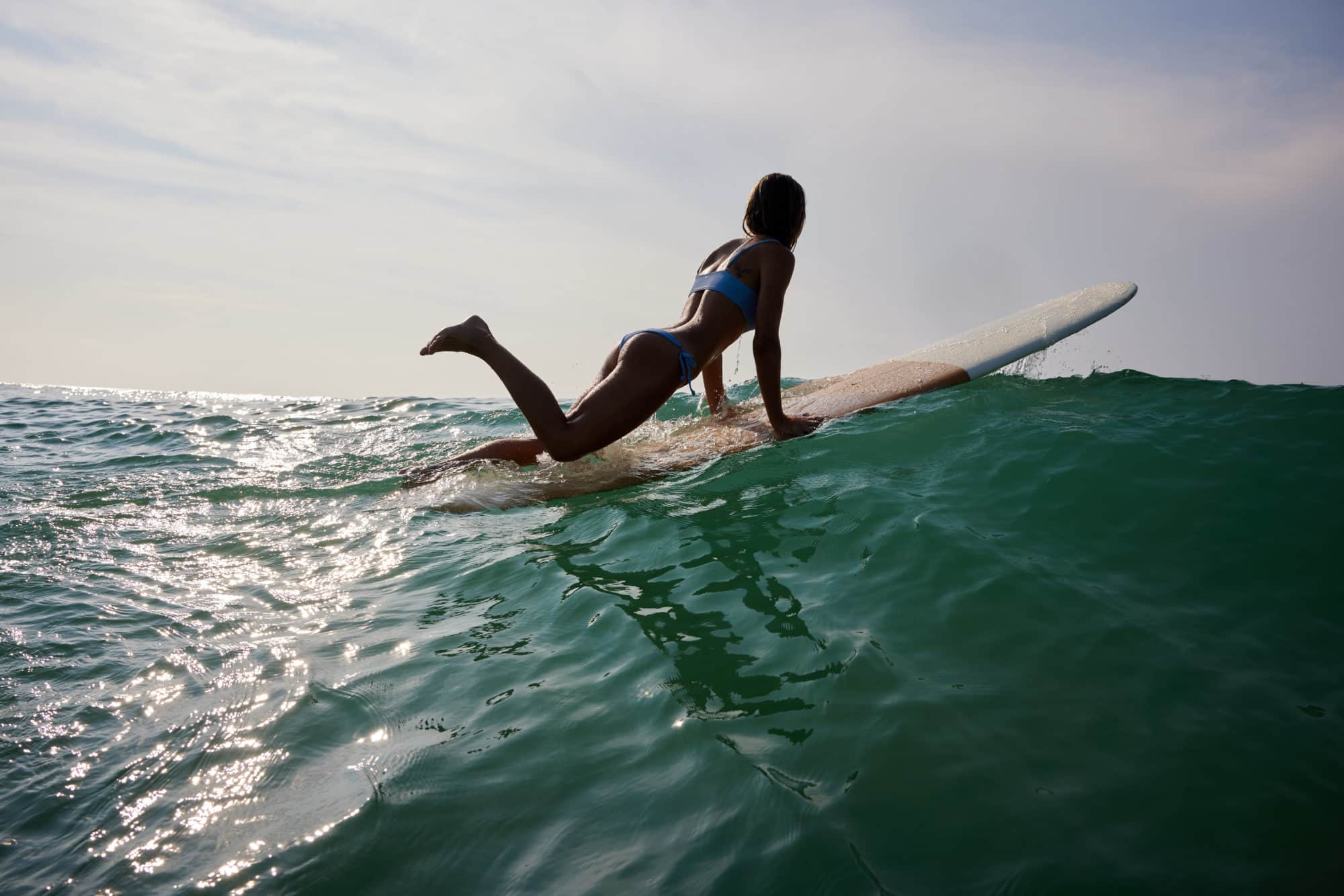 Girl surfing